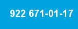 922 671-01-17 922 671-01-17